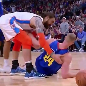 6K views · 190 reactions | Steven Adams passes up on a wide-open layup to save Mason Plumlee from a potential injury  | Nuggets Nation | Facebook