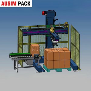 [Hot Item] Industrial Automatic Level Bag Palletizer Machine for Palletizing Bags