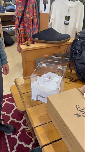 Congratulations to Janice Eady who won our Glerup slipper draw! Stop by Janice to pick out a pair of leather sole slip-on Glerups! | Escape Outdoors