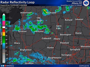 3.2K views · 19 reactions | Current radar shows a few showers and thunderstorms moving through the Mohawk Valley and ADKs. Briefly heavy rain and lightning are possible with any thunderstorms, but severe weather isn't expected. Additional showers are expected across the region later tonight and tomorrow as an area of low pressure tracks to our east. | US National Weather Service Albany NY | Facebook