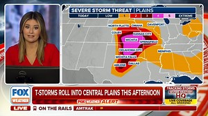 SEVERE STORMS BREWING 🚨 Dangerous severe weather with "violent" tornadoes and extreme wind will threaten millions this Memorial Day Weekend. FOX Weather meteorologist Jane Minar has the details. bit.ly/4btNd1u | FOX Weather