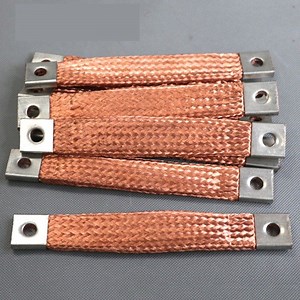 [Hot Item] Highly Conductor 25mm2 Bare Copper Braid Flexible Joint Copper Braided Grounding Strap
