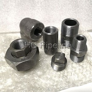 [Hot Item] 3m 6m ASTM ASME B16.11 Forged Thread Socket Weld Stainless Carbon Steel Pipe Fittings for Oil Industry