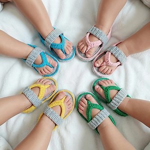Crochet Baby Flip Flops Sandals, Newborn Knit Booties, Soft Cotton Infants Slippers, Newborn Photo Props Girl Shoes, Baby Boy Photo Outfit - Etsy