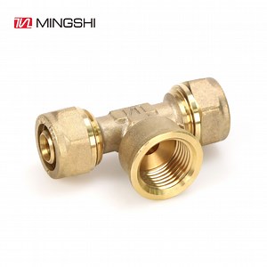 [Hot Item] Aenor Acs Watermark Brass Compression Fittings for Multilayer Pipes Compression Female Tee