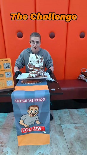 Rasssams Creamery Mega Waffle Challenge! #sweettooth #dessert #huge #massive #eatingchanllenge | Reece Chadfield