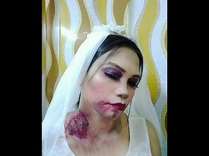 Killer bride 👰make up look for Halloween🎃