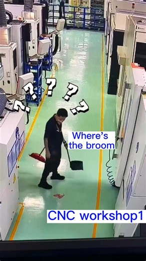 Funny CNC Machining Workshop Mishap