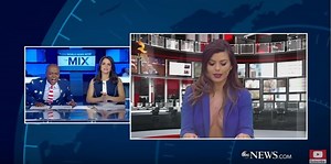 The beauty of Zjarr TV shows her breasts, you don't believe the reaction of the famous American presenter (Video)