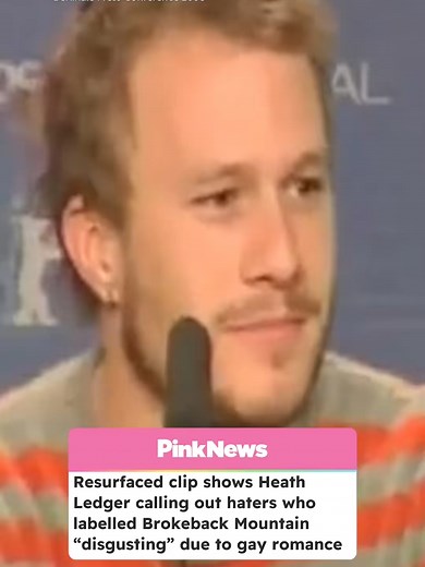 Happy Birthday to the late Heath Ledger. In 2006, the actor defended critics of 'Brokeback Mountain' who called the movie 'disgusting' due to its gay romance. #brokebackmountain #heathledger #lgbtqia