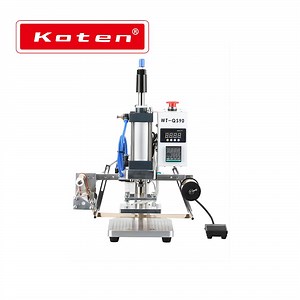[Hot Item] Digital Manual Hot Foil Stamping Machine with Pressing on Wood Plastic Book Logo Printing