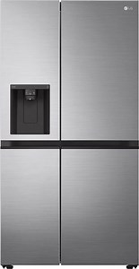 LG Ψυγείο Ντουλάπα 635lt Total NoFrost Υ179xΠ91.3xΒ73.5εκ. Inox GSLV51PZXM
