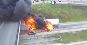 Police: Semi driver was going 'highway speed' before fiery, fatal crash on I-94