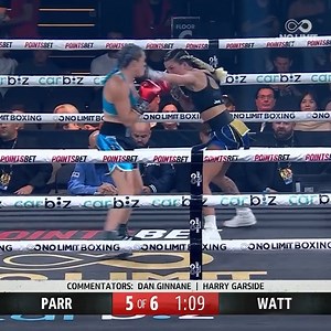 It was the perfect night out for Jasmine Parr against Sarah Watt on April 24th 👊 Catch Jasmine in action on August 28th against Amber Amelia. 🎟️ Get your tickets here: https://bit.ly/4dlGV4y #nolimitboxing #tszyumazoudier #nolimitppv | No Limit Boxing