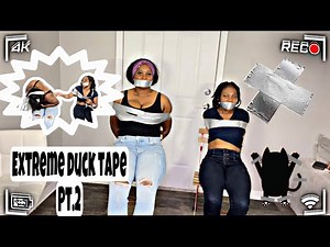 EXTREME DUCK TAPE ESCAPE CHALLENGE PT.2 **requested**