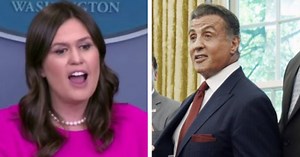 Libs triggered when Sarah Sanders posts ‘hard-hitting’ photo with Sly Stallone – and a little sage advice