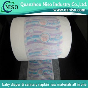 [Hot Item] Full Laminated PE Film Nonwoven Fabric for Baby Diaper Adult Diaper Backsheet Cloth-Like Nonwoven