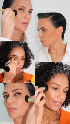 Sarah Creal on Instagram: "Your skin, only better with NEW Just Like Paradise 12 Hour Peptide Sculpting Cream Bronzer. The luminous silk-cream formula floats over skin and lasts all day. Mollie wears Shade 1.0 Stephanie wears Shade 3.0 Available now on Sephora.com & SarahCrealBeauty.com #SarahCrealBeauty #Bronzer #JustLikeParadise #SarahCreal #BeautyOver40 #Peptide"