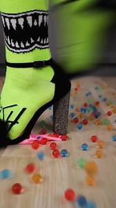 159K views · 527 reactions | Furry high heels vs bead balloon#asmr #shorts #trending #virals #viralreels #satisfying #shoes | ITeste | Facebook