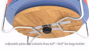 Adjustable Dish Rack for Kitchen Counter - Bamboo Plate Holder Organizer for Cabinet Wooden Bowl Organizer Stainless Steel Plate Stand Storage for Kitchen Drawer Countertop Cupboard Shelf RV