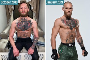 Conor McGregor's transformation shows muscle gain despite moving DOWN weights