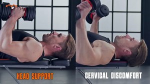 Lusper Adjustable Weight Bench Foldable - 660/800 Lb Stable Workout Bench, Extended head and neck protection design, 3 Sec Fast Folding Multi-Purpose for Full Body Workout