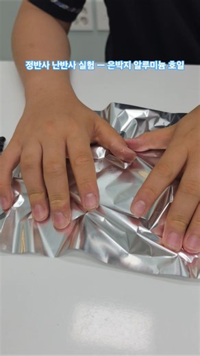 Specular Reflection and Diffuse Reflection Experiment — Aluminum Foil