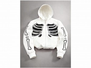 Black Skeleton White Leather Jacket Chenille Embroided Patches Winter Wear - Etsy Australia