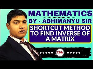 Shortcut method to find inverse of a matrix