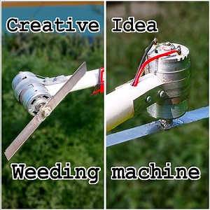 Make Your Own Garden New Weeding Tool with DC Motor | Homemade | Rana Craft
