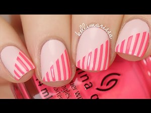 DIY Beginner Striping Tape Nail Art Tutorial || KELLI MARISSA