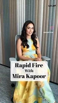 All things beauty, food and fashion with #MiraKapoor #RapidFire #iDiva #ytshorts 💖