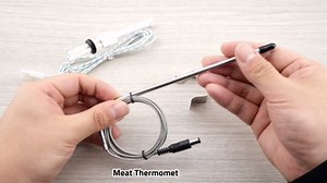 2 Pack Temperature Meat Probe with Ceramic Igniter Element Fit for REC TEC/Recteq Wood Pellet Grill and Smoker, Fit for RT-340 RT-590 RT-700 Replacement Kit for Grill Accessories