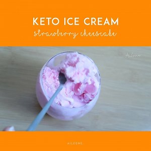 135K views · 430 reactions |  Keto Strawberry Cheesecake Ice Cream...