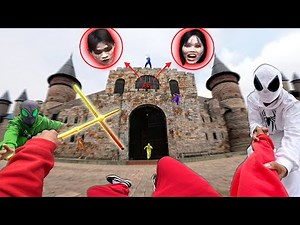 8 Spider-Man Bros Search For Treasure in The Vampires Serbian CASTLE ( Mystery Action POV )