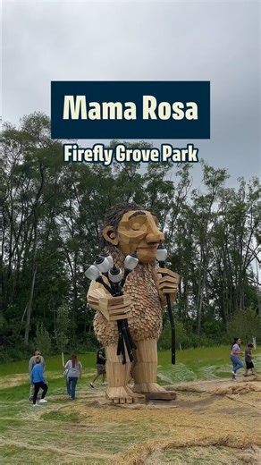 It's been one month since Discover Wauwatosa and Thomas Dambo unveiled "Mama Rosa", the 24-foot troll that lives in Firefly Grove Park! 🛝 The troll is made from locally sourced, recycled wood, and the park has EVEN more to discover all summer long. The park includes: 🚴‍♀️ One of Southeast Wisconsin’s only bike pump tracks 🌧️ Stormwater ponds and solar panels 🧗‍♂️ A playground made from natural materials like logs and rocks 🎨 Five artist-designed benches ❄️ A giant sledding hill 🔗 Learn mor