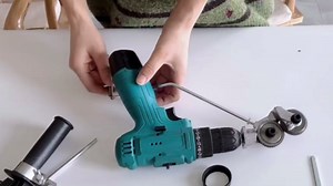 XDGGCSY Electric Drill Plate Cutter Sheet Metal Cutter - Electric Drill Shears Attachment Cutter Nibbler Double Headed Drill Plate Cutter Attachment for Cutting Metal Plates Hard Materials #2, 11