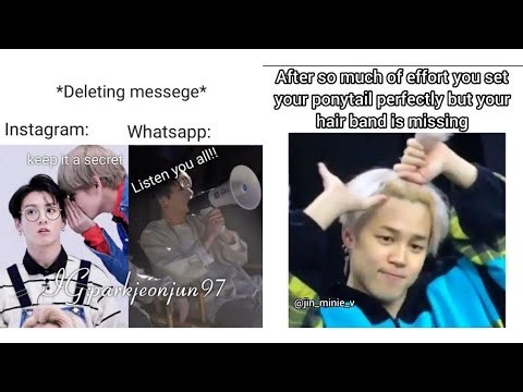 BTS most relatable and funniest memes that will make u laugh so hard 🤣#bts #taketwo #jk #btsarmy #v