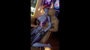Widowmaker de sexe sensuel avec un mec grosse bite . Surveillance