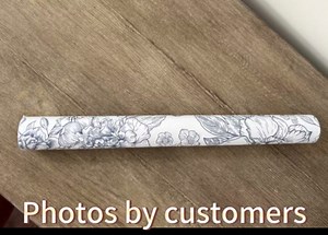 Blue Floral Wallpaper Peel and Stick Navy Contact Paper for Cabinets and Drawers 590inL 17.3inW Self Adhesive Removable Blue and White Wallpaper for Bathroom Peony Hydrangea Boho Contact Paper