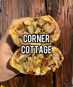 Breakfast burrito from Corner Cottage in Burbank | the_hangry_rider