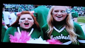 From Saturday's game against Middle Tennessee State; THIS IS STRICTLY FOR THE ENJOYMENT OF COLLEGE CHEERLEADING and there's no Copyrighted material!!! #MarshallCheer #HerdCheer #HerdNation #WeAreMarshall #LetsgoHerd #BeatMTSU #ThinkPink #proudtobeathunderingherd #CUSAFootball | College Cheerleaders on Television & More