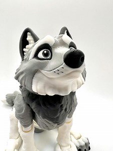 Wolf 3D Printed Fidget Figure | Howling Wolf Model | Articulated Animal | Critter | Display | Decor | Collectible - Etsy