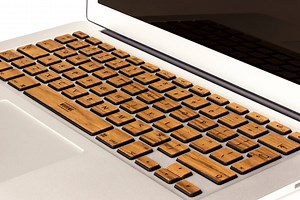 Teak Wood MacBook Pro Keyboard Sticker, Boss Christmas Gift, Apple Mac Book Air Pro 13 15 Wooden Keyboard Skin, Keyboard Protective Cover - Etsy