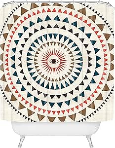 Deny Designs 2020 Shower Curtain, 72" x 69", Zoe Wodarz Rise with The Sun