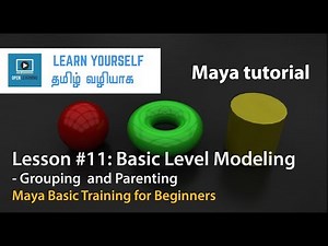 Maya Basics for Beginners - Lesson 11 Tamil Tutorial