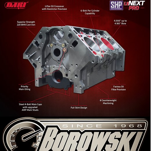 Dart LS Next SHP Pro Block | Borowski Race Engines