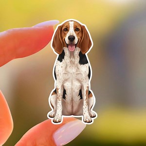 Kawaii American English Coonhound Sticker – Waterproof Vinyl Decal - Etsy
