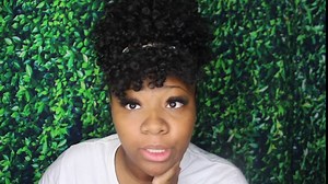 Afro Puff Drawstring Ponytail with Bangs, Black to Brown Kinky Curly Ponytail Bun with Bangs Updo Hairpieces, Short Afro Puffs with Bang for Black Women (Black to Brown 1BT27)