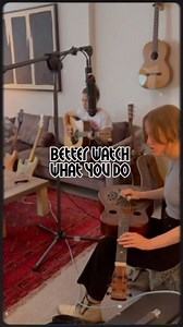 Put together an acoustic jam on “If God Is A Woman” for y’all 😇😈 | Larkin Poe